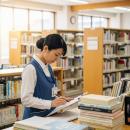 蔵書点検作業